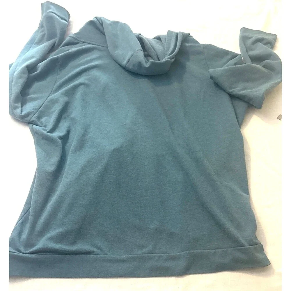 Eddie Bauer Women’s Teal Full Zip Hoodie Sweatshirt 2XL Tall